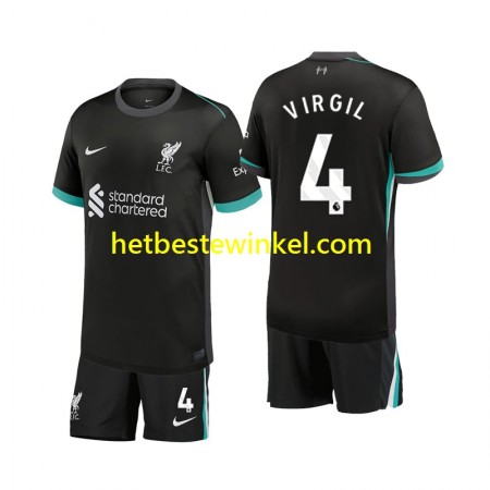 Liverpool Virgil 4 Voetbalshirts Kind Uit 2024-25